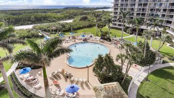 Condo, Multiple Beds (Beachfront condo with pool/views from) | Pool | A heated pool