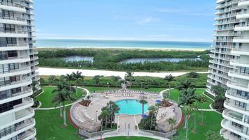Condo, Multiple Beds (Alluring beachfront condo with pool a) | Property grounds