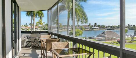 Condo, 1 King Bed with Sofa bed (Condo with pool, view of Clam Bay and) | Balcony