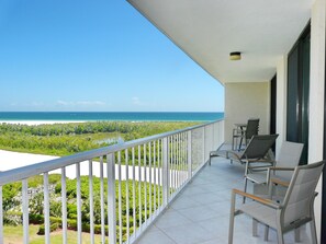 Condo, 1 King Bed with Sofa bed (Inviting condo on beach with pool and) | Balcony - Inviting Condo on Beach With Pool and Tennis Courts (Marco Island)