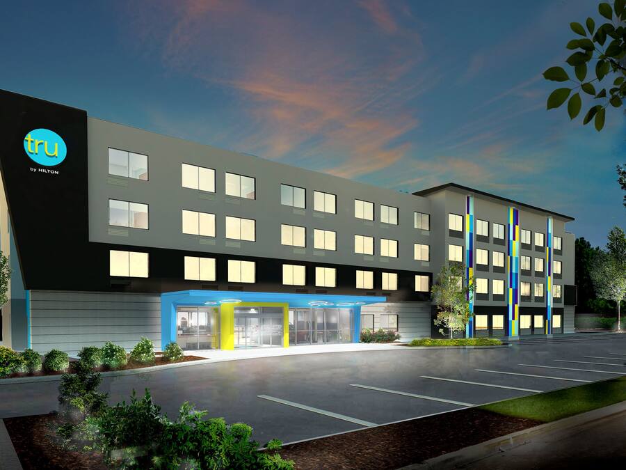 Façade de lâhĂ©bergement - soirĂ©e/nuit