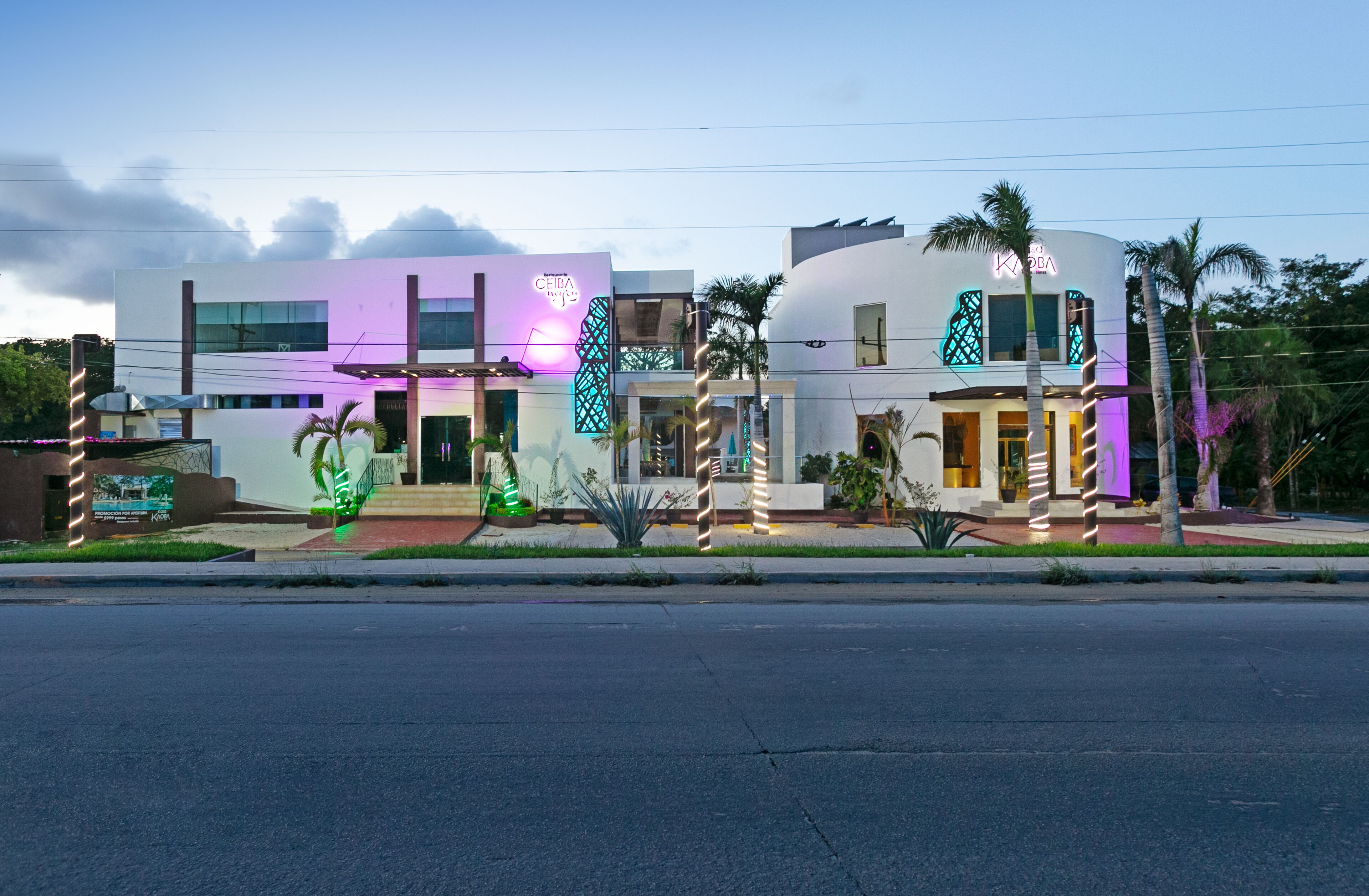 front of property – evening/night