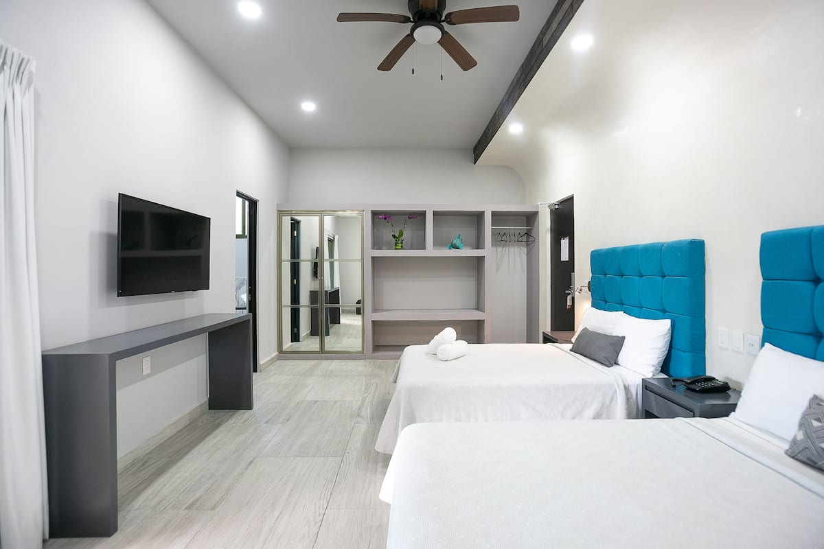 Doppia Standard, balcone | Biancheria da letto di alta qualità, una cassaforte in camera