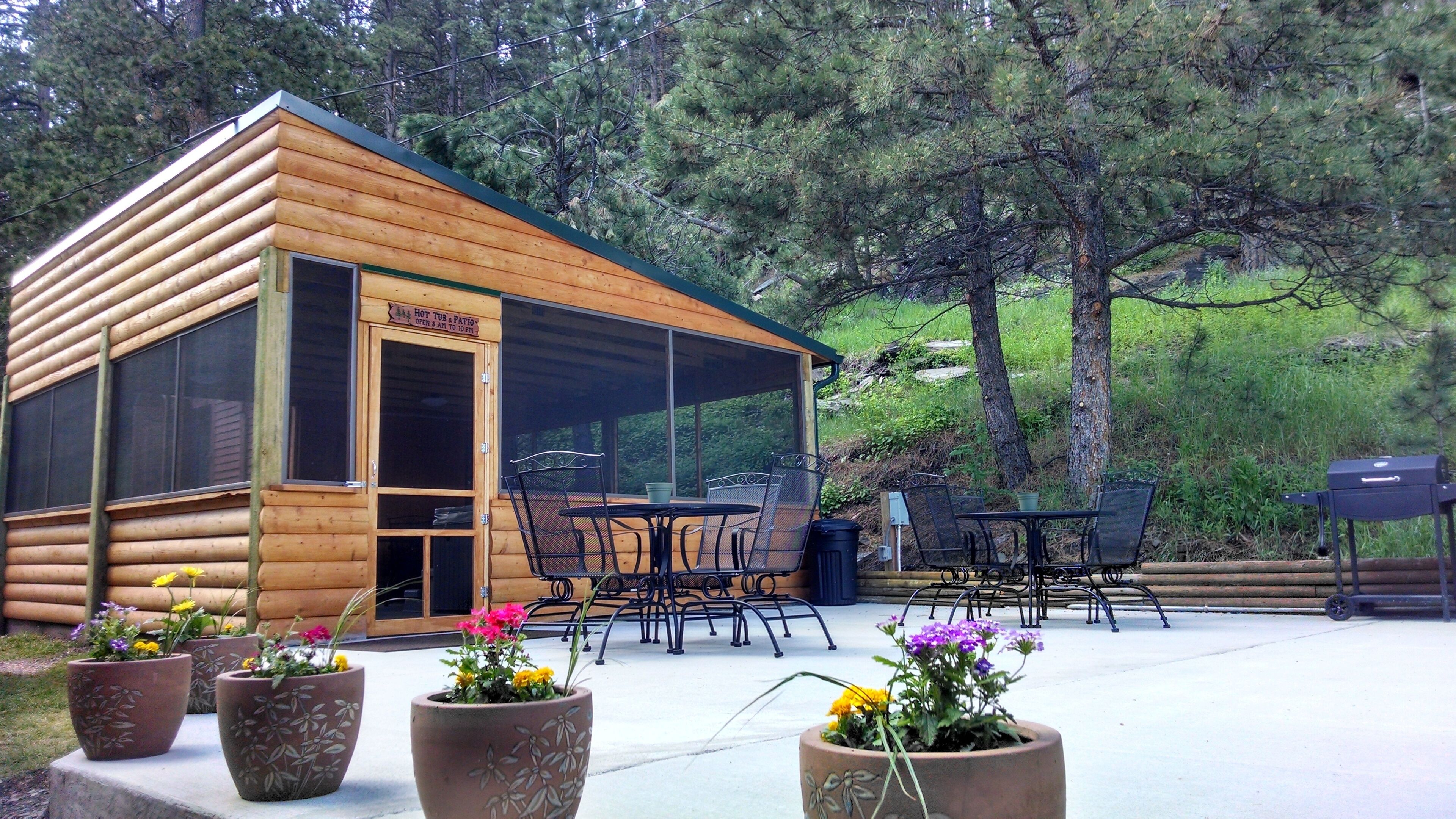 屋外ダイニングエリア