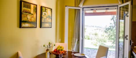 Villa, 3 Bedrooms, Private Pool | Private kitchen | Full-sized fridge, microwave, oven, stovetop