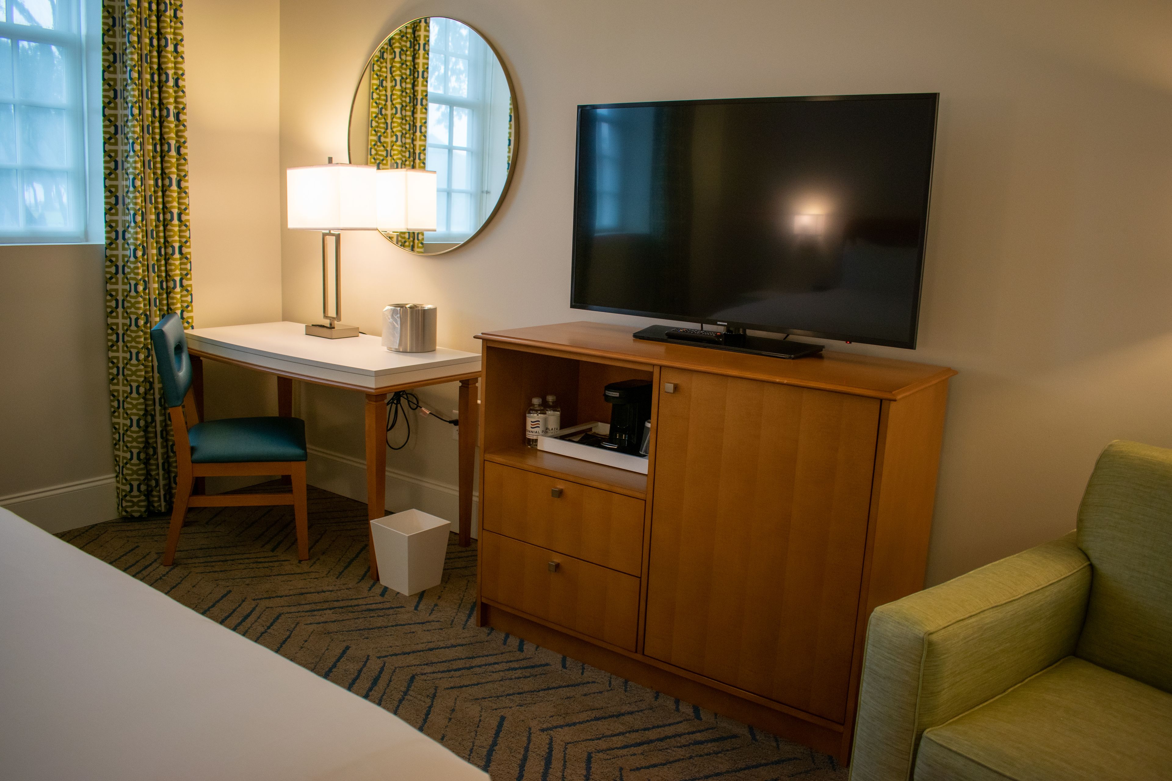 in-room safe, laptop workspace, blackout curtains, iron/ironing board