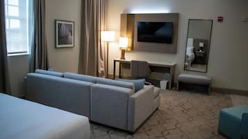 Premium bedding, pillowtop beds, in-room safe, individually decorated