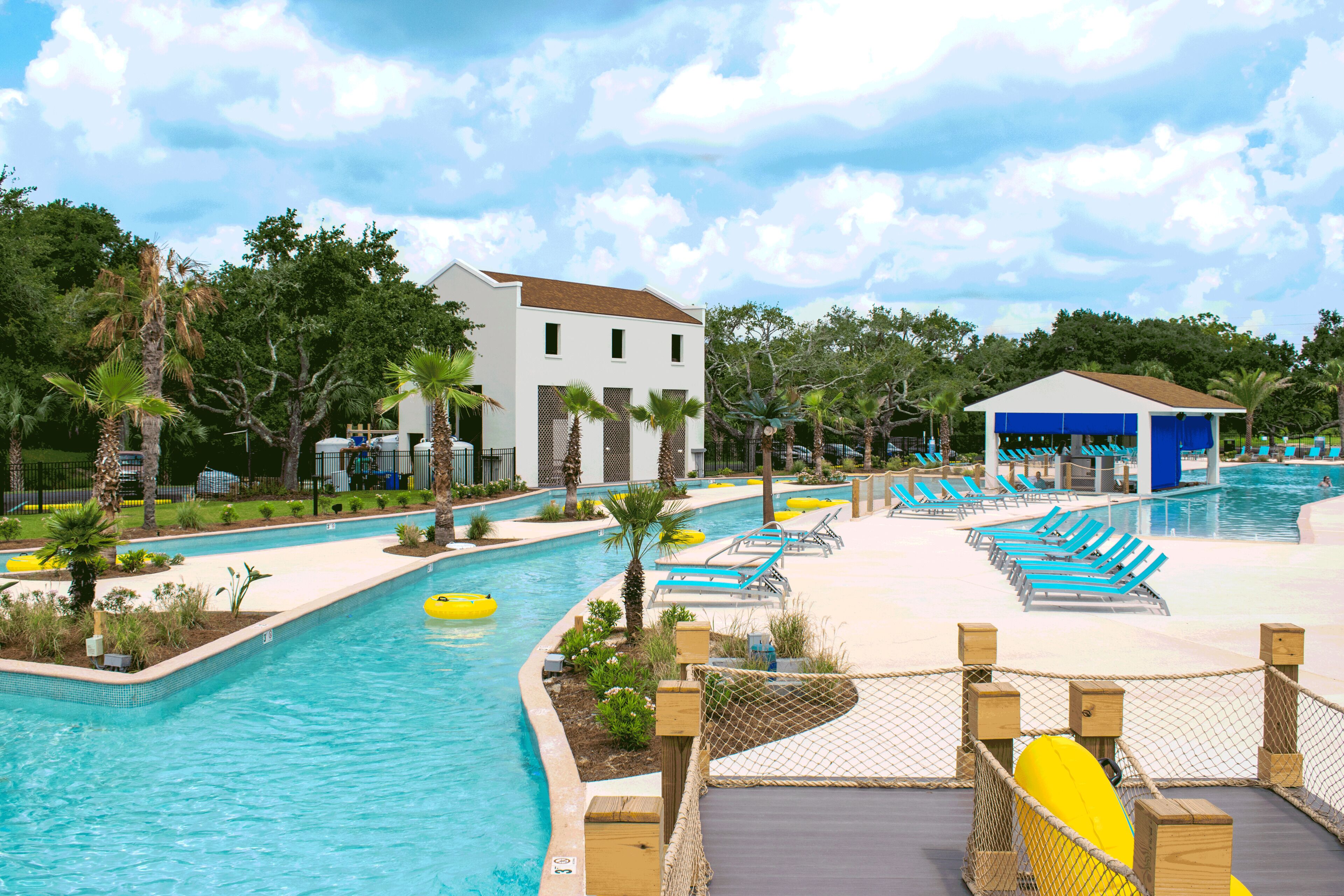 Seasonal outdoor pool, open 9:00 AM to 8:00 PM, pool loungers