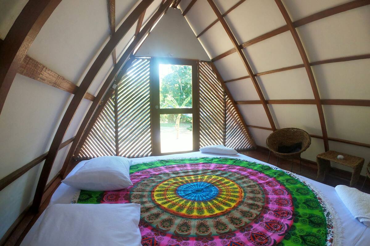 Deluxe Cabin | Egyptian cotton sheets, premium bedding, memory foam beds