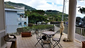 スーペリア ダブルルーム クイーンベッド 1 台 シービュー | テラス / パティオ