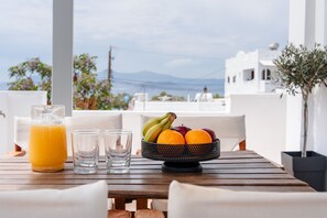 Superior Apartment, Multiple Beds, Sea View | Terrace/patio - Erato Inn (Naxos)