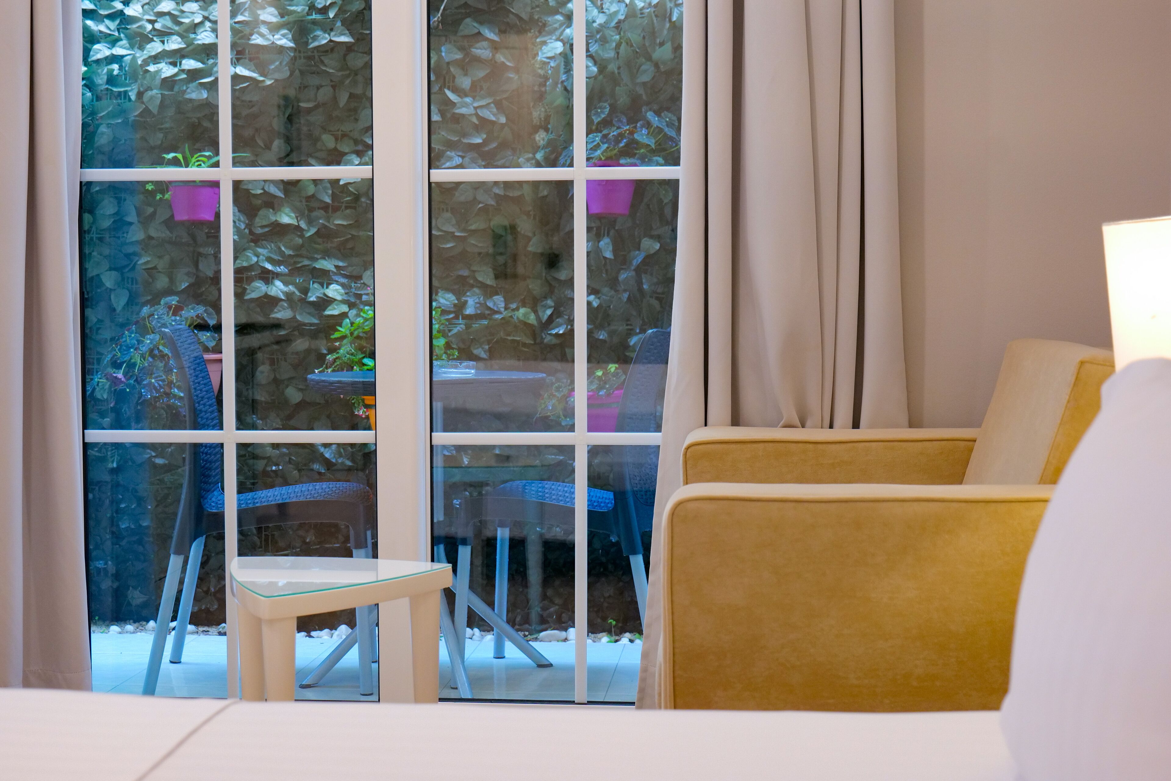 double room, balcony, ground floor | balcony view