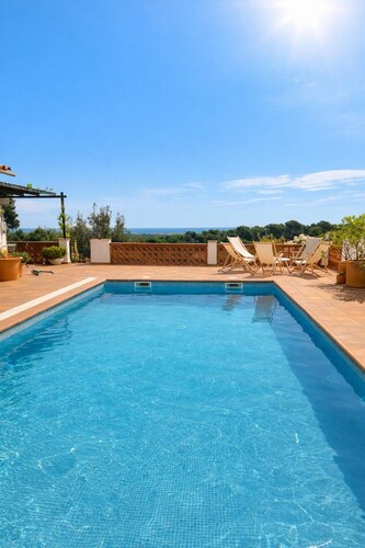 Villa familiale - Pals avec une piscine privée et vue panoramique sur la mer