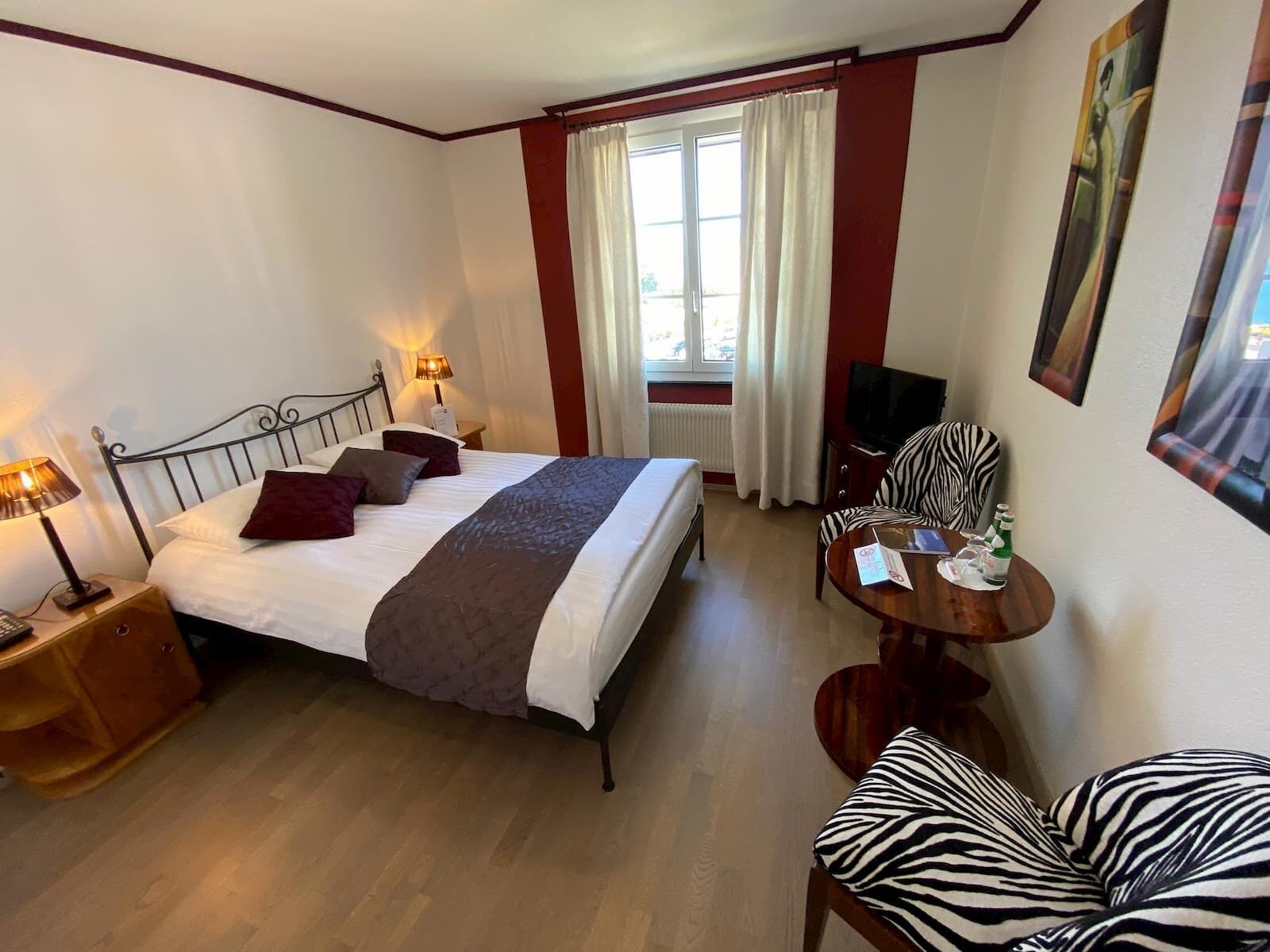 double or twin room, partial lake view | premium bedding, desk, blackout curtains, free wifi