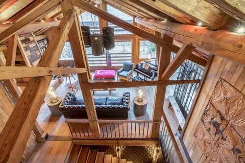 Großer renovierter Bauernhof mit Blick auf den Mont Blanc und an den Pisten