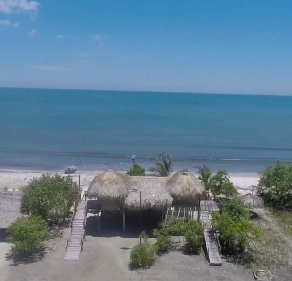 Sun loungers, beach towels