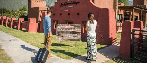 Majoituspaikan julkisivu