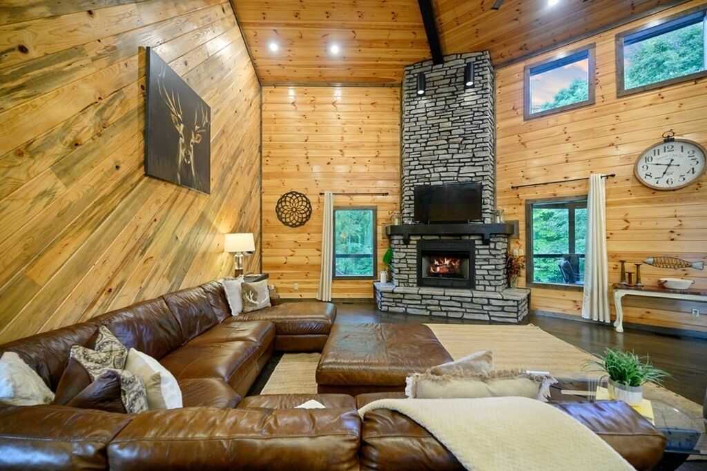 Smart TV, fireplace, video games, foosball