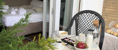 Chambre Double Deluxe, balcon | Détail de l’extérieur