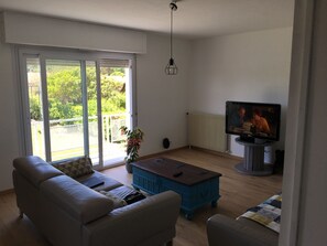 Tv, dvd-afspiller, bøger