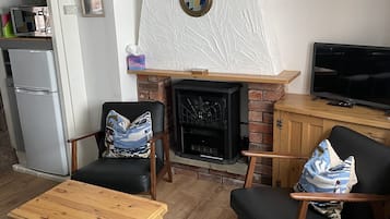 Smart-TV, Kamin, Netflix, DVD-Player