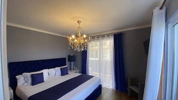4 Azul/5 Pateo - Standard Double Room, Private Bathroom, Partial Ocean View | 1 Schlafzimmer, Betten mit Memory-Foam-Matratzen, Zimmersafe