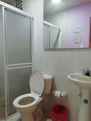 Serviettes fournies, papier toilette