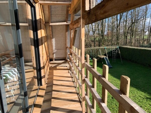 Terrace/patio - 3* gîte "le petit bois 6 people, near Saint-Omer (Helfaut)