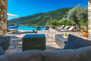 Terrace/patio - Villa Mastiha - SivotaBayVillas Lefkada (Σύβοτα)