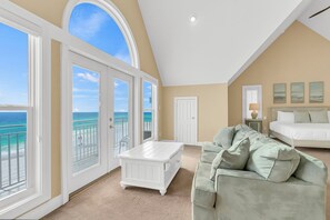 TV, DVD player - Emerald Belle - Gulf Front Home with Ocean Views & Spacious Deck (Miramar Beach)
