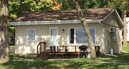 Lake Miltona, MN Weekly Rental Cabin is located right on the beach.