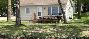 Lake Miltona, MN Weekly Rental Cabin is located right on the beach.