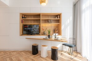 Departamento de diseñador (B) | Sala de estar | Smart TV y Netflix