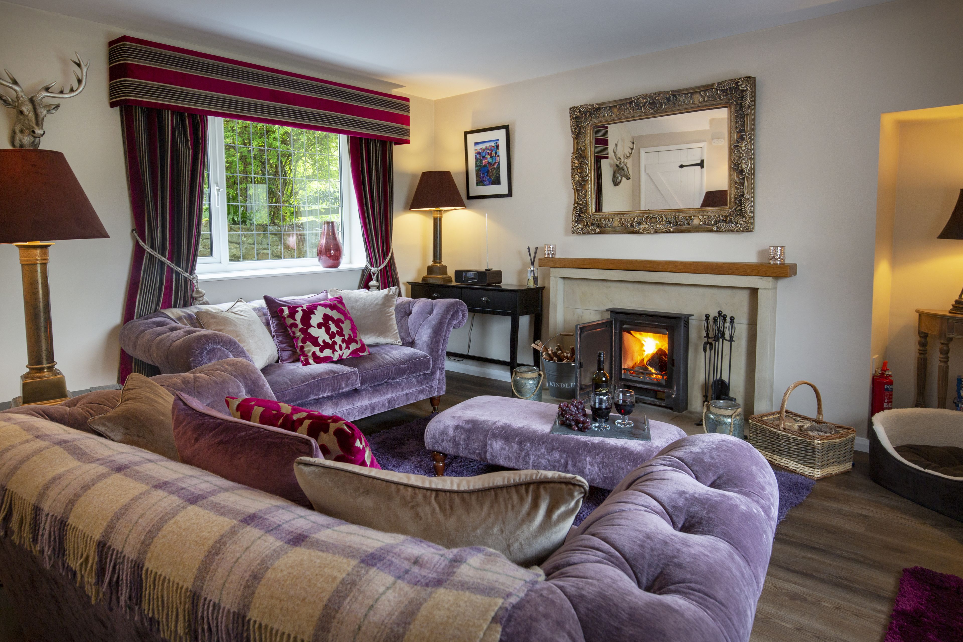 Evergreen Cottage | Living area | Flat-screen TV, video-game console