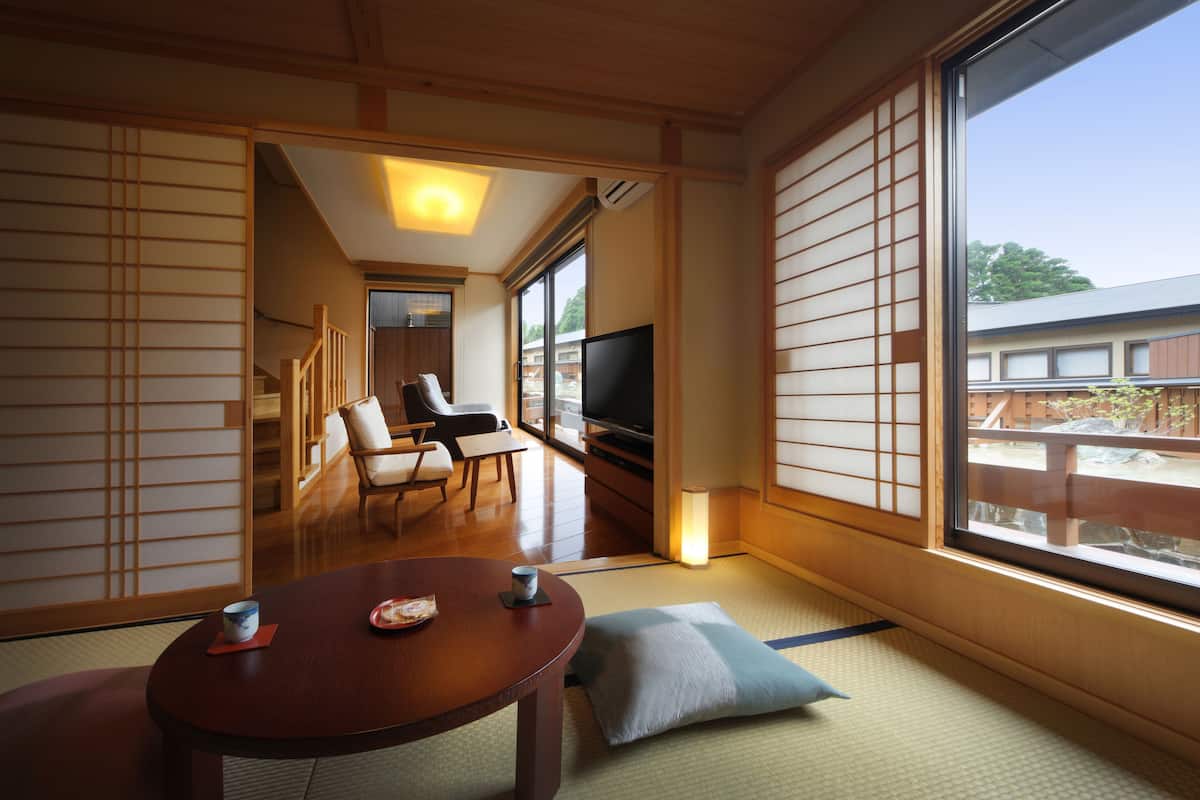Japanese-Style House Annex -  Kaze & Mizu | Down comforters, in-room safe, desk, blackout drapes