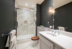 Combined shower/tub - Grand castle apartment for four people (Lauder)
