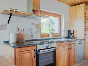 Fridge, oven, stovetop, dishwasher