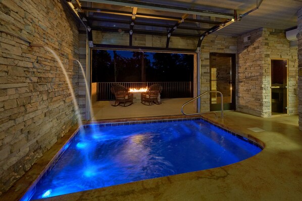 Indoor pool, a heated pool