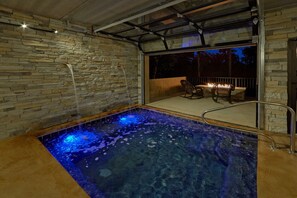 Indoor pool, a heated pool