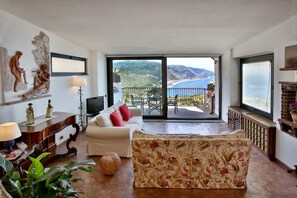 Smart TV, DVD player, books, music library