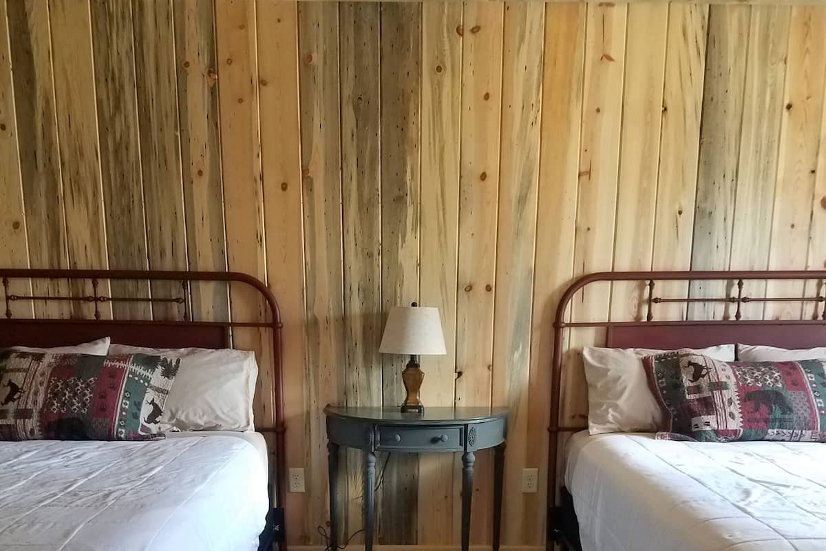 Premium bedding, pillow-top beds, desk, blackout curtains
