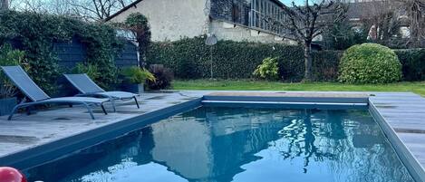 A heated pool