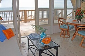TV - Blue Mermaid Beach Front House (Surfside Beach)