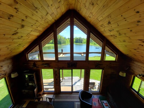 The Log Cabin On Paradise Pond, spring wonders, summer fun and fall foliage