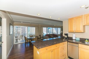 Interior - Ilikai Hotel - Two-Bedroom Suite that overlooks the Waikiki City Lights! No Resort Fees! (Honolulu)