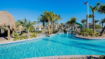 Piscine extérieure, piscine chauffée