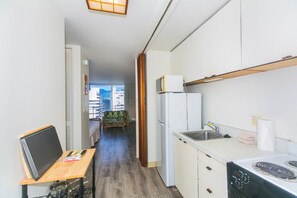 Fridge, microwave, oven, stovetop - Marina Hawaii Vacations - Prime Waikiki Location, Beach is Minutes Away! (Honolulu)