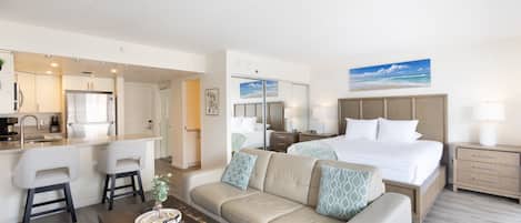 1 habitación, tabla de planchar con plancha, wifi gratis y ropa de cama