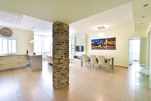 Apartment, 3 Bedrooms | Living area | Flat-screen TV - Gordon Beach Luxury PRK Stay at My Place (Tel Aviv)