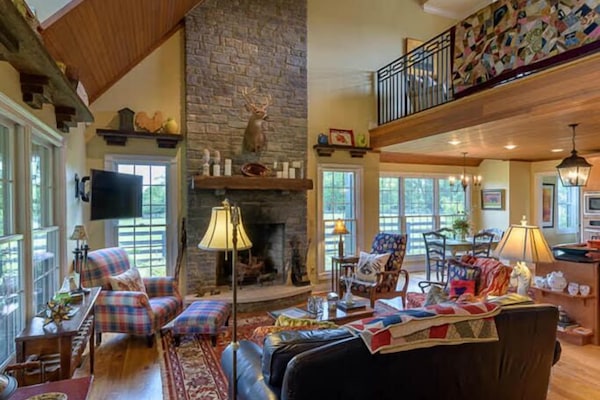 TV connectée, cheminée